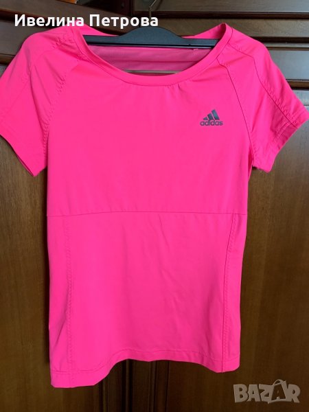 Тениска Adidas в неонов цвят, снимка 1