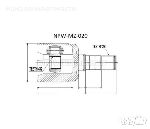 Предно ляво вътрешно каре GD3622620 NPWMZ020 Mazda 6, снимка 1