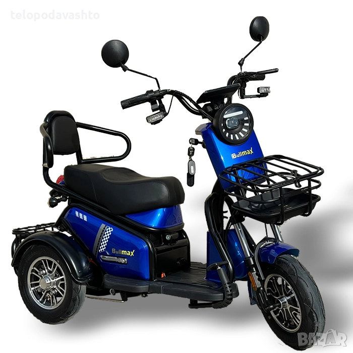 	ПРОМОЦИЯ Електрическа Двуместна Триколка PUDDING 2500W мощният мотор- модел2026г., снимка 1