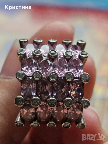 Масивен сребърен пръстен , снимка 1