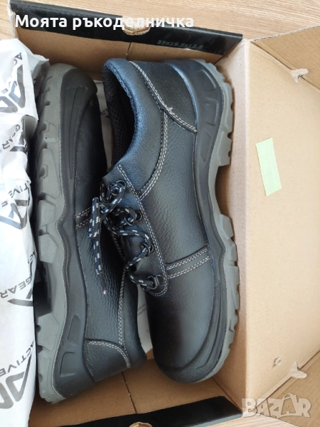 Мъжки работни обувки с метални пластина и бомбе , снимка 1