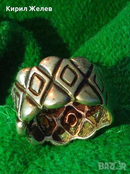ОРНАМЕНТИРАН СРЕБЪРЕН МОДЕН АРТ ПРЪСТЕН SEZGIN СРЕБРО 925 МАРКОВ СЕЗГИН 32593, снимка 1