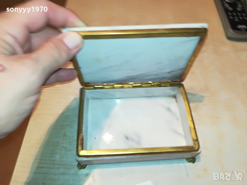 МРАМОРНА КУТИЯ С ОБКОВ 1101231100, снимка 1