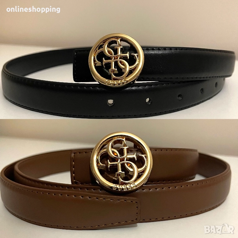 **НОВИ** стилни GUESS колани в 2 цвята, опаковани в подаръчна кутия, снимка 1