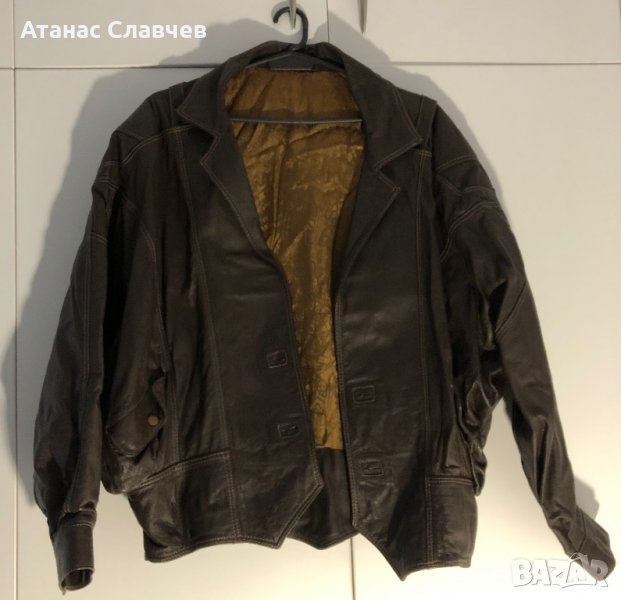 Дамско кожено яке в отлично състояние, размер S, естествена кожа!, снимка 1