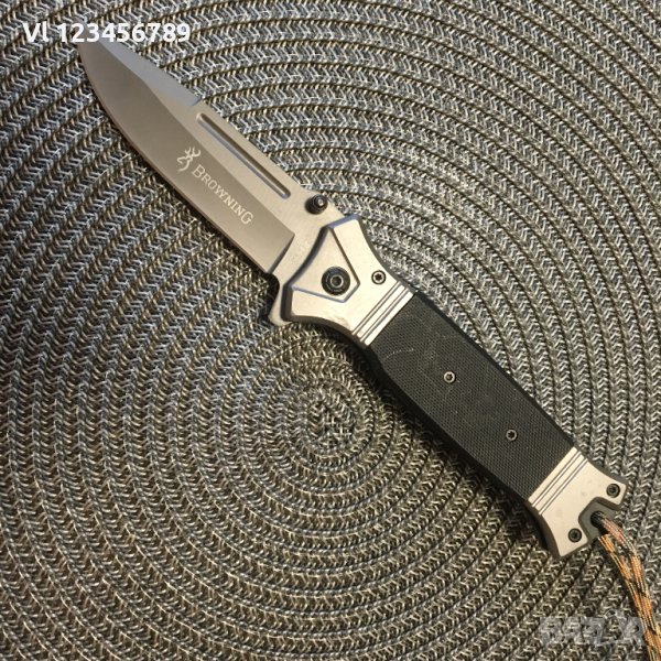 Сгъваем автоматичен нож Browning 364В (черен) - 88х220, снимка 1