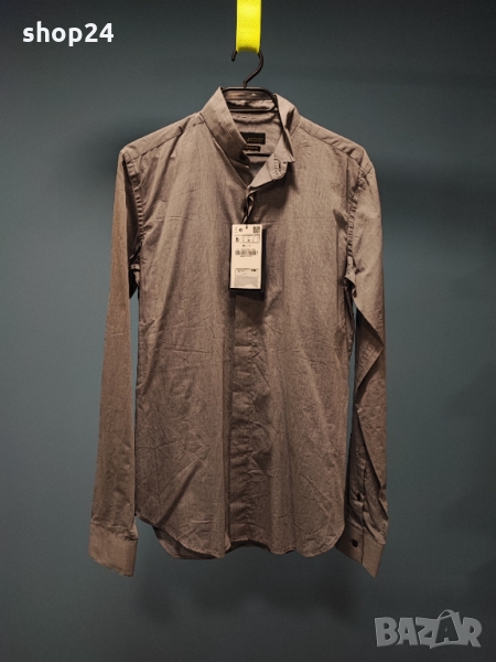 ZARA Slim Fit Риза/Мъжка S/Памук, снимка 1