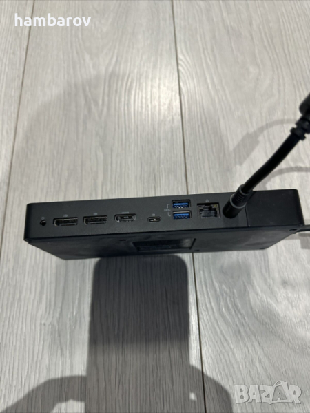 Докинг станция Dell WD19 (K20A)със 130W/180W захранване и USB-C кабел, снимка 1