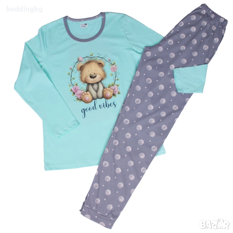 Дамска Памучна #пижама , снимка 1