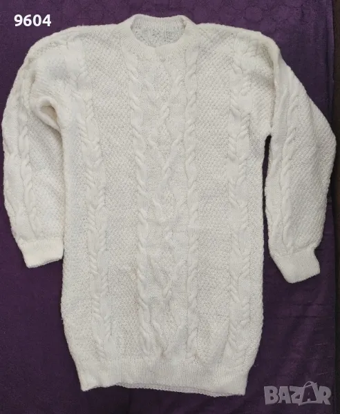 Ръчно плетен дълъг блузон, снимка 1