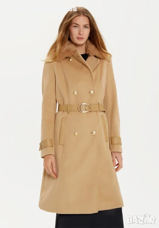 Дамско палто GUESS AMELIA Beige в размер М, снимка 1