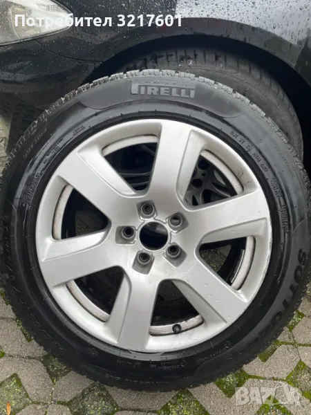 Продавам 4 зимни гуми 225/55/17'с джанти , снимка 1