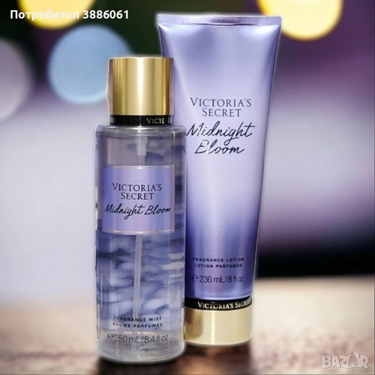 Комплект Victoria's Secret Midnight Bloom спрей 250 мл.+лосион 236 мл., снимка 1