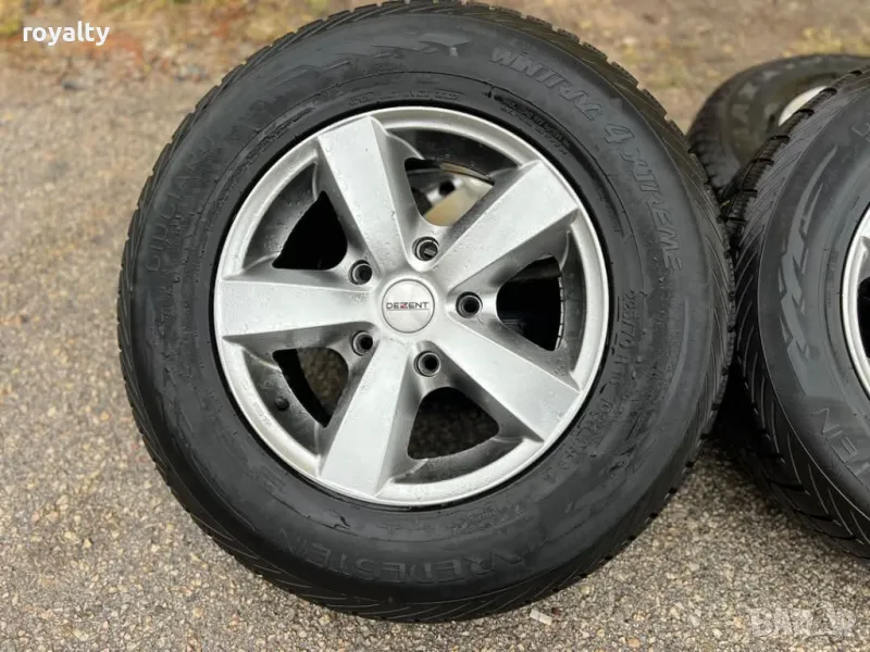 5х139.7 16 Джанти Кия Соренто Kia Sorento 5x139.7  ET 40 J 7 Централен отвор 95.3  Зимни гуми 225 70, снимка 1