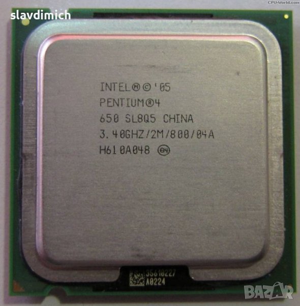 Процесор за компютър Intel Pentium 650 Socket 755 3.4 GHz 2m/800, снимка 1