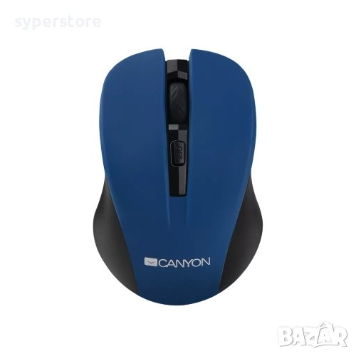 Мишка Безжична CANYON CNE-CMSW1BL 1200dpi 3btns Синя, снимка 1