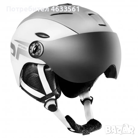 Каска за ски и сноуборд с визьор Spokey Montana White S/M, снимка 1