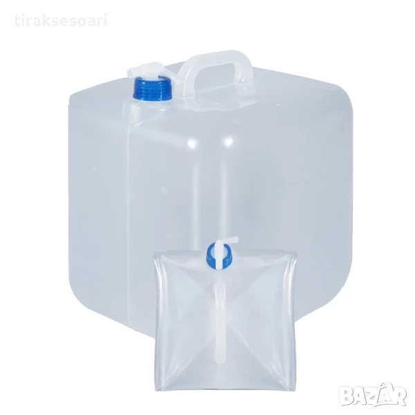  Сгъваема Туба за Вода 10L - С Кранче, Компактна и Удобна, 10 ЛИТРА, снимка 1