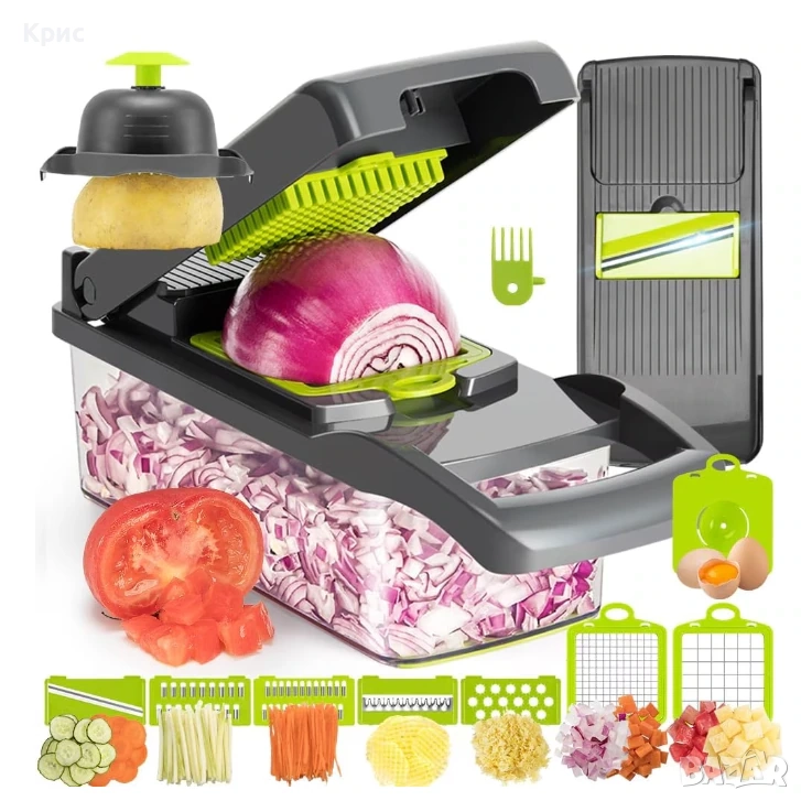 Мултифункционално ренде и преса за рязане на зеленчуци., снимка 1