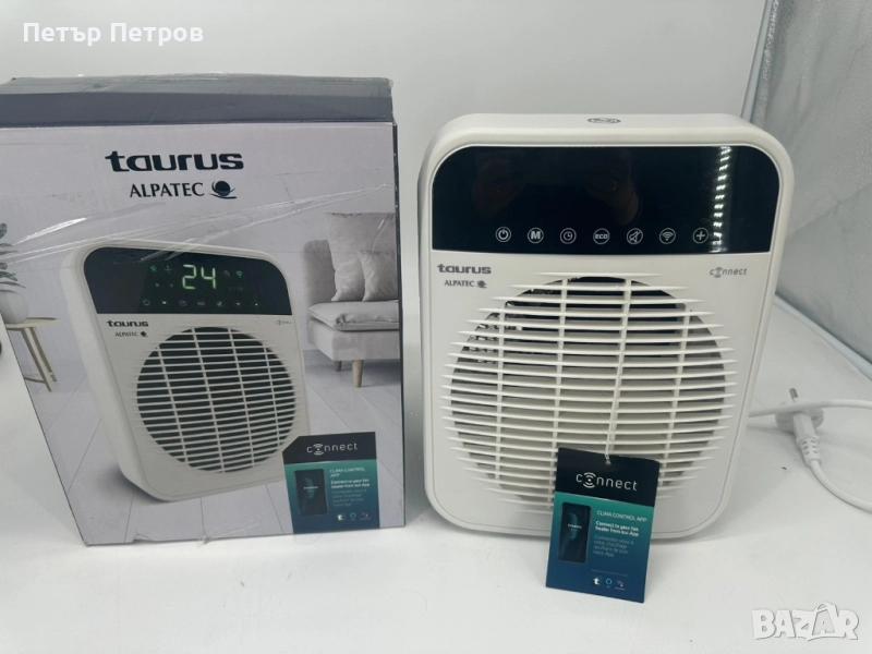 Taurus Alpatec Factor Connect 2000W керамичен нагревател с гласово управление, WiFi, снимка 1