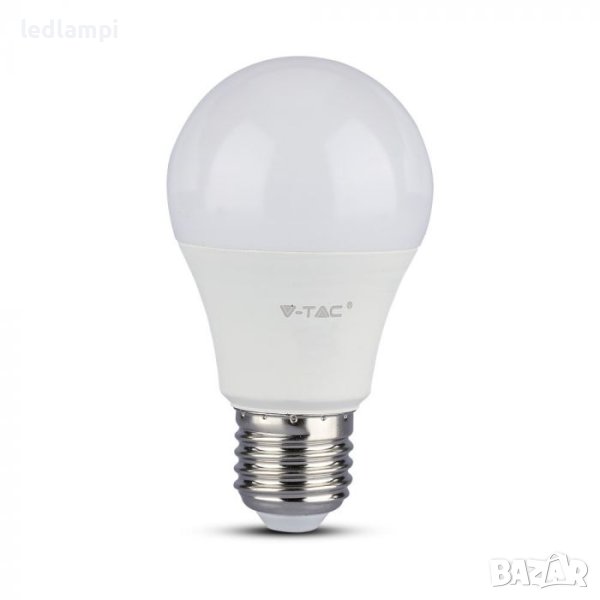 LED лампа 10,5W E27 Термопластик Студено Бяла Светлина, снимка 1