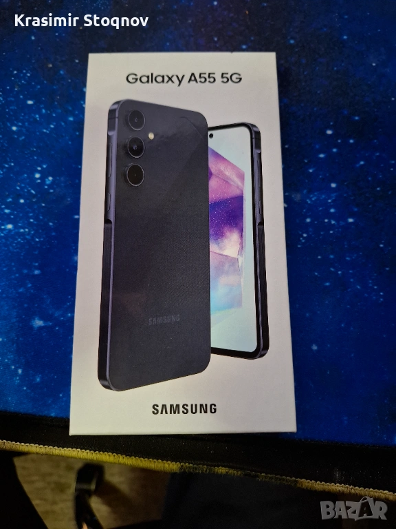 Samsung Galaxy A55 Enterprise Edition, 8GB RAM, 128GB, 5G Awesome Navy, снимка 1