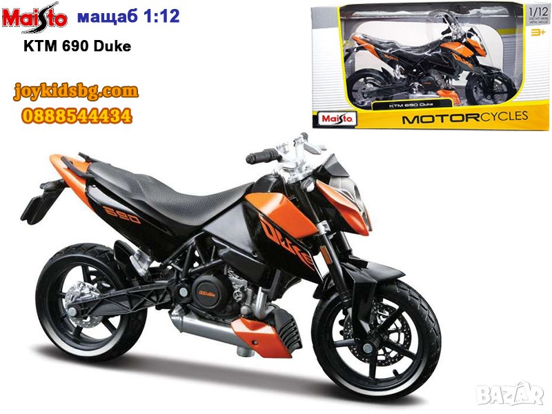 KTM 690 Duke 1:12 Maisto мащабен модел мотоциклет, снимка 1