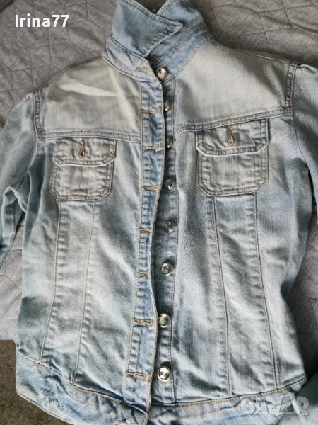 Дамско дънково яке, снимка 1