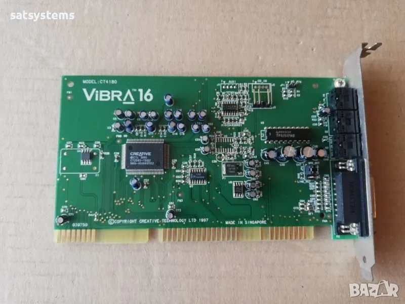 Звукова карта Creative Labs Sound Blaster ViBRA 16 CT4180 16-bit ISA, снимка 1