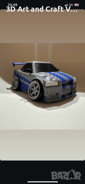 Количка модел Nissan Skyline GT-R R34 (Brian’s Car – Fast & Furious), снимка 1