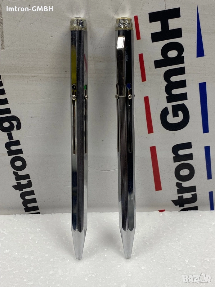 Ретро химикалки 4 цвята- метални, 2 бр., снимка 1