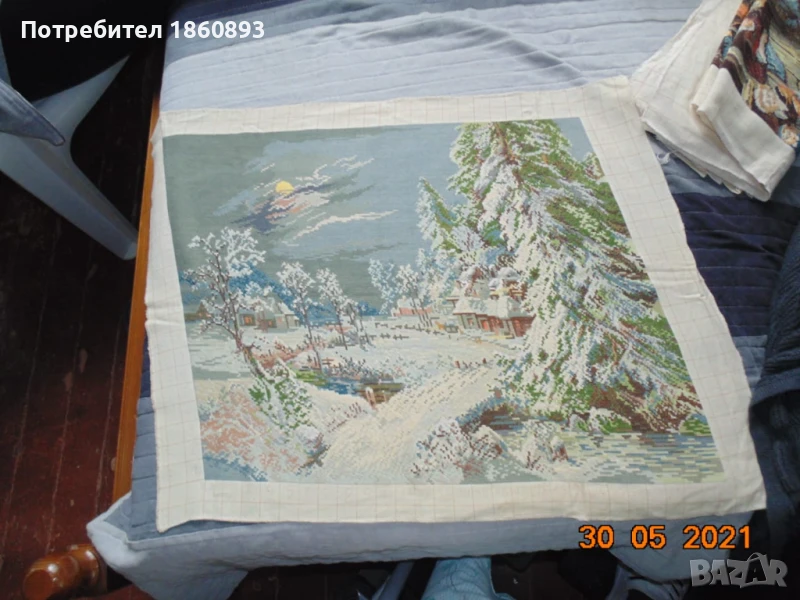 Гоблен Зимна нощ, снимка 1