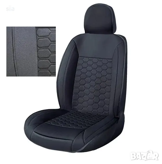 Калъф за седалка, подложка за кола, Универсален модел, черен цвят, снимка 1