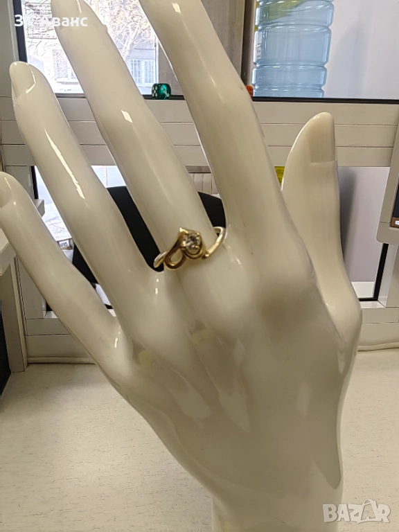 дамски златен пръстен- 1,7гр(585), снимка 1