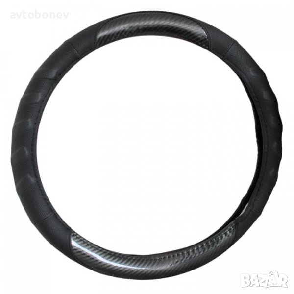 Калъф за волан M-38cm Карбон, снимка 1