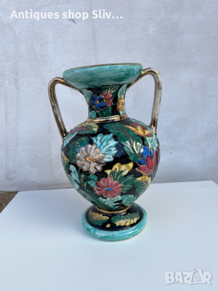 Уникална ръчно изработена порцеланова ваза. №2110, снимка 1