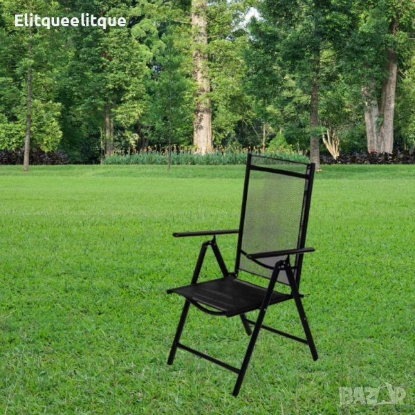 Метален сгъваем стол Muhler, 7 позиционен, снимка 1