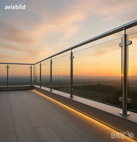 Алуминиеви и стъклени парапети на отлична цена, снимка 1