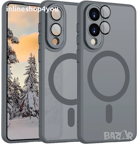 Матов MAGSAFE Кейс за Samsung Galaxy S25 EDGE , снимка 7 - Калъфи, кейсове - 51854685