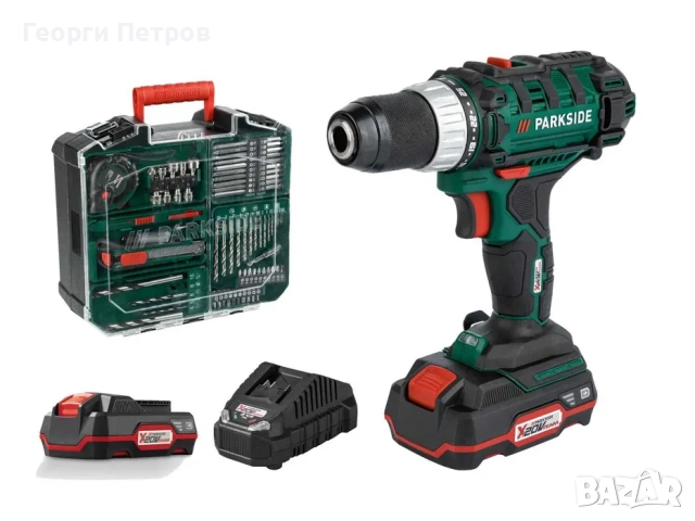 Нов Акумулаторен Винтоверт с Куфар СЕТ и 2 броя батери 20v 2Ah