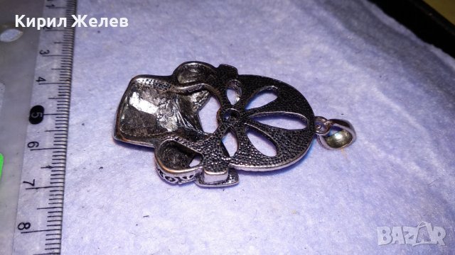 НЕО - ГОТИК АРТ СРЕБРИСТ СТРАХОВИТ ПЕНДАНТ МОДЕН ОРНАМЕНТИРАН МЕДАЛЬОН ВИСУЛКА 34520, снимка 3 - Колиета, медальони, синджири - 39061950