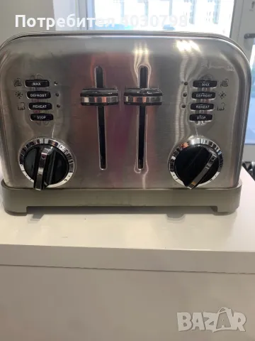 Тостер с 4 слота, 1800 W, "Сребърен" - Cuisinart, снимка 2 - Тостери - 49806882