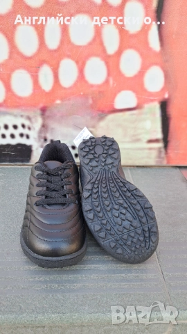 Английски детски маратонки от естествена кожа/стоножки-Next, снимка 8 - Детски маратонки - 52374984