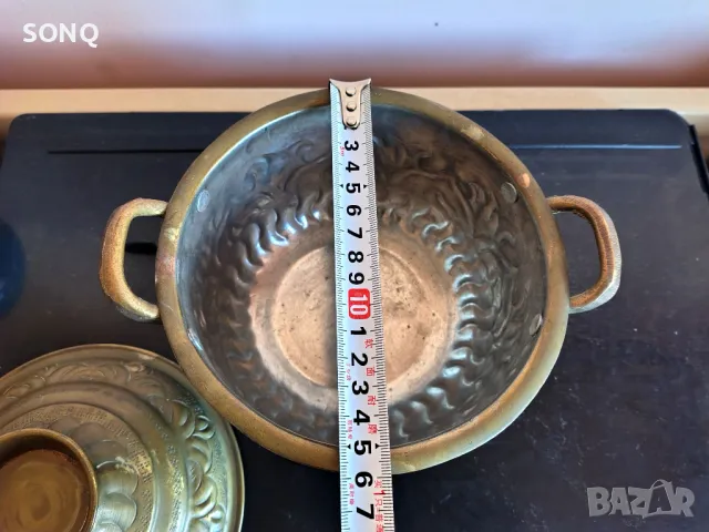 Страхотен Стар Меден Съд, снимка 9 - Антикварни и старинни предмети - 48128849
