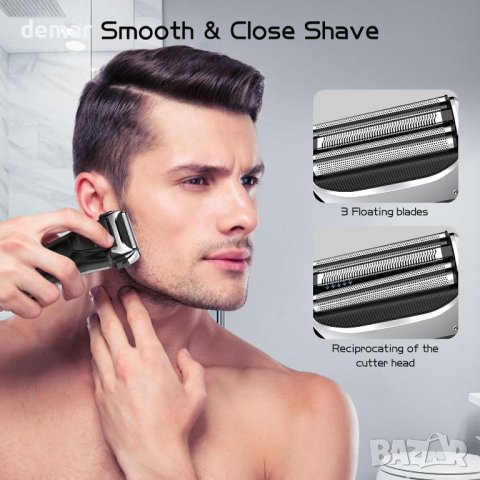 Електрическа самобръсначка YIRISO, с USB зареждане и изскачащ тример, снимка 2 - Електрически самобръсначки - 44482017