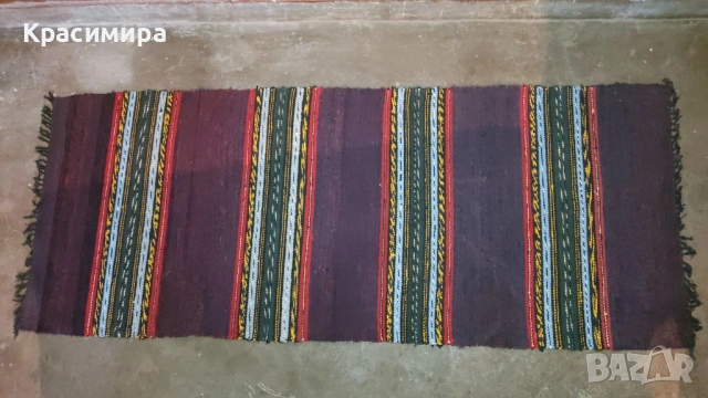 Автентични битови ръчно тъкани старинни български черги, снимка 3 - Декорация за дома - 53004258