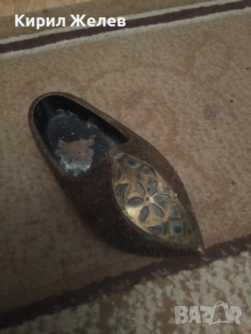 Пепелник месингов обувка 27063