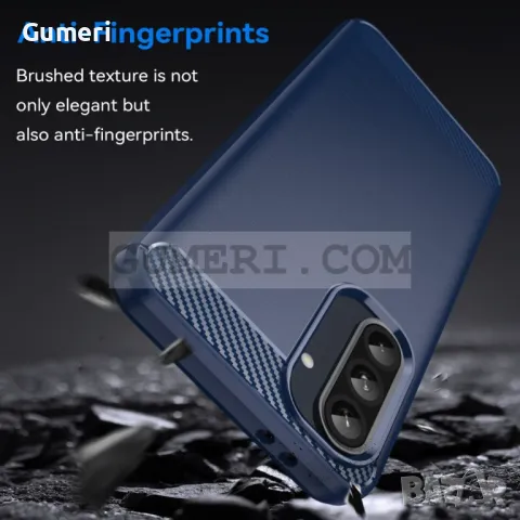 Samsung Galaxy A36 - Противоударен Силиконов Гръб - Карбон, снимка 4 - Калъфи, кейсове - 50042197