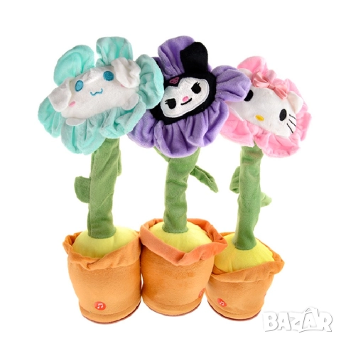 Музикално и танцуващо плюшено цвете с лице , снимка 3 - Музикални играчки - 52200817