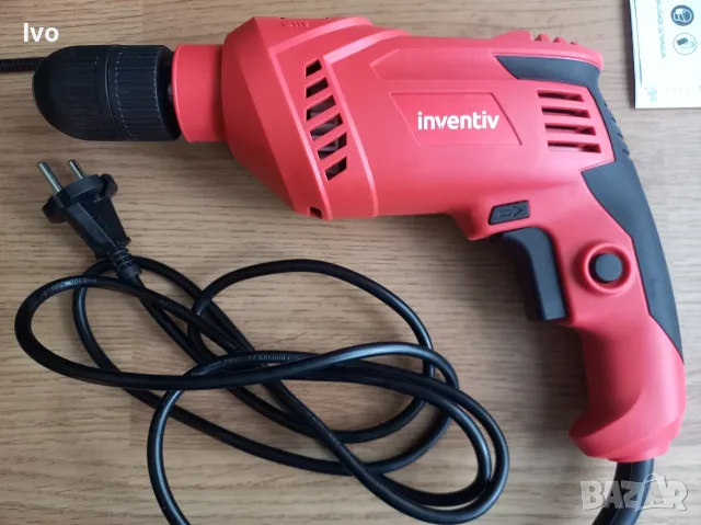 Ударна бормашина Inventiv 800W / Като нова / С кутия и свредла